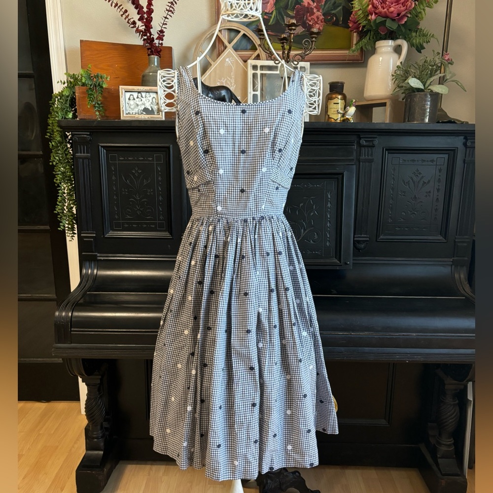 Vintage Arkay 50s Gingham Dress
